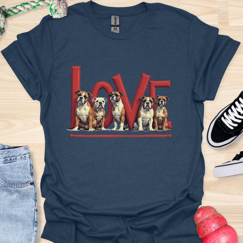 Love is a four legged word - V4 - The Family T-Shirt